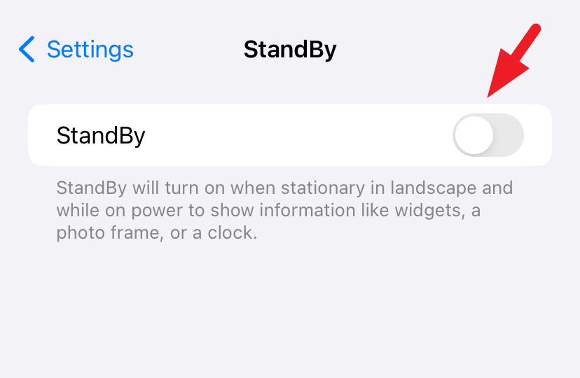 How To Turn Off Standby Mode