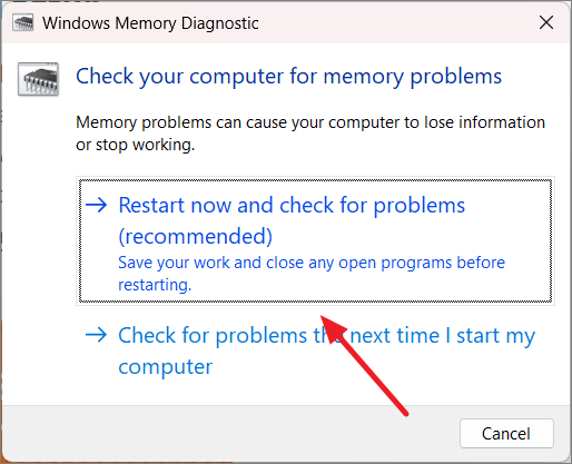 Windows sales memory check