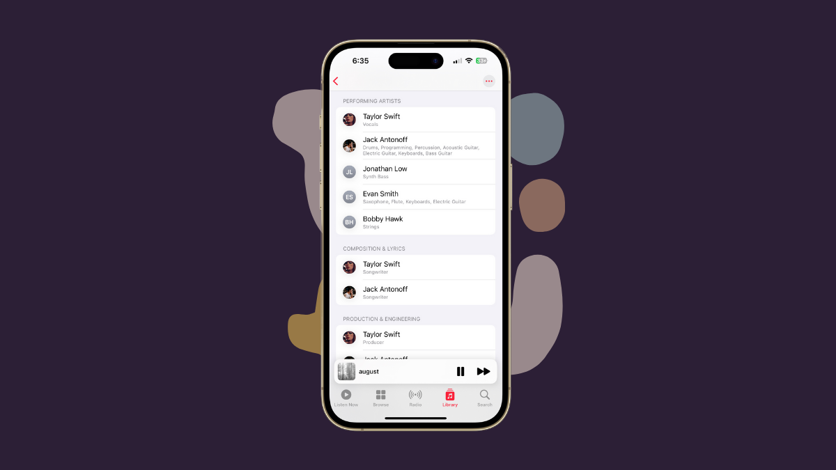How to View Song Credits in Apple Music on iPhone