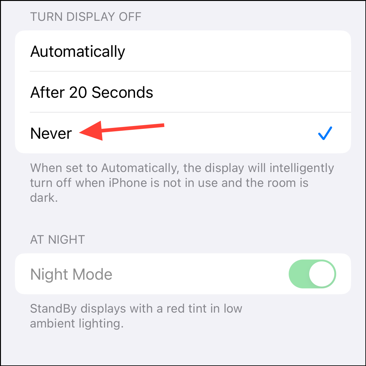 How to Make StandBy Mode to Never Turn Off on iPhone