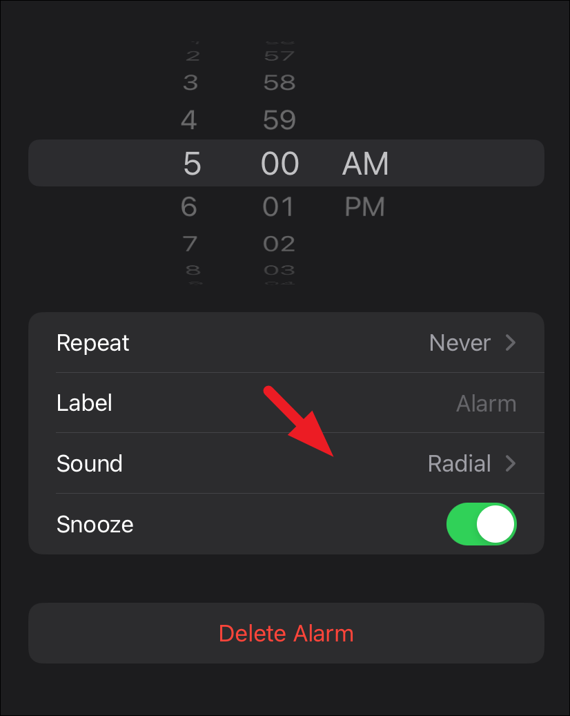 iphone set ringtone as alarm