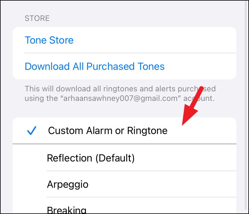 iphone set ringtone as alarm