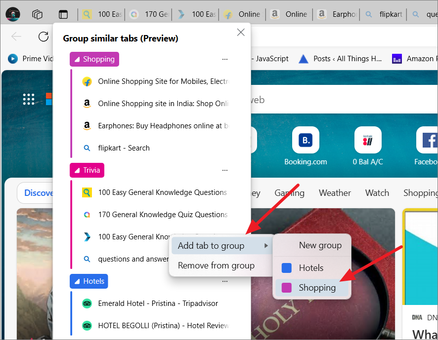 How to Automatically Group Similar Tabs in Microsoft Edge