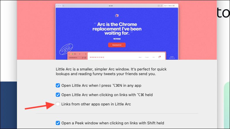 How to Turn Off 'Little Arc' Window in the Arc Browser