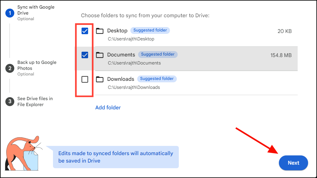 how to add google drive to my computer windows 11