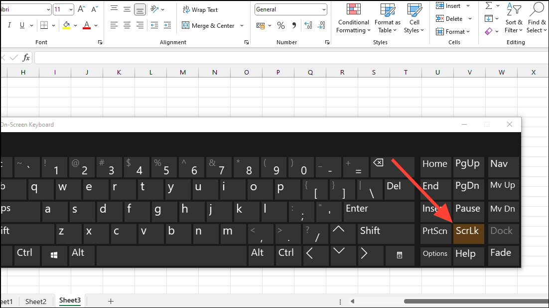 How to Turn Off Scroll Lock in Excel