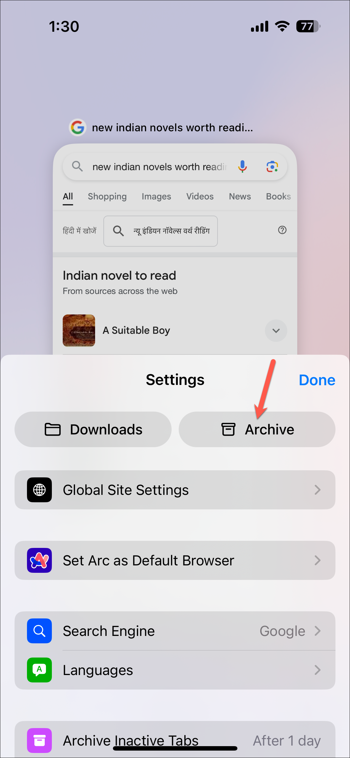 How to Enable and Use Arc Sync in Arc Search Browser on iPhone
