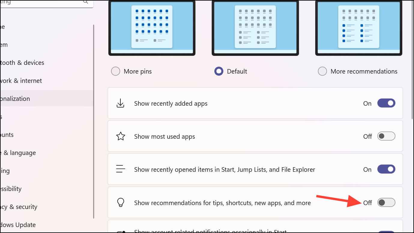 How to Disable Ads in Windows 11 Start Menu