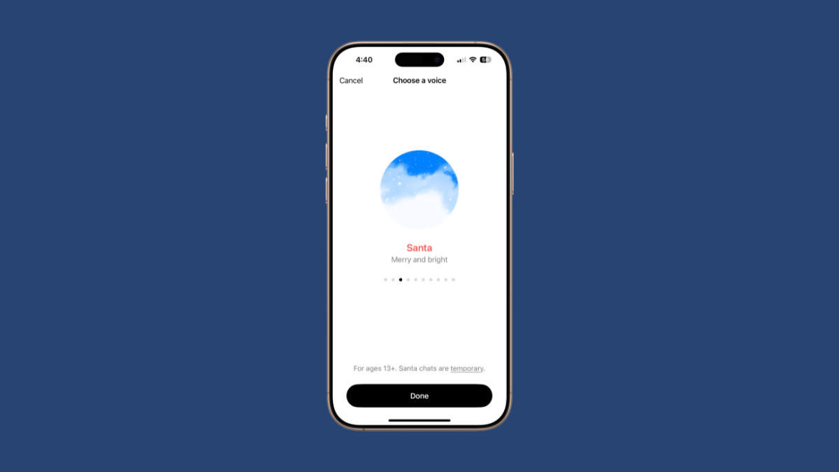 How to talk to Santa Claus with ChatGPT Voice Mode