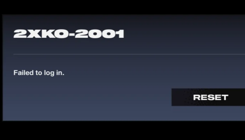 2XKO error 2001 (PC) — fixes for the “Failed to log in” bug