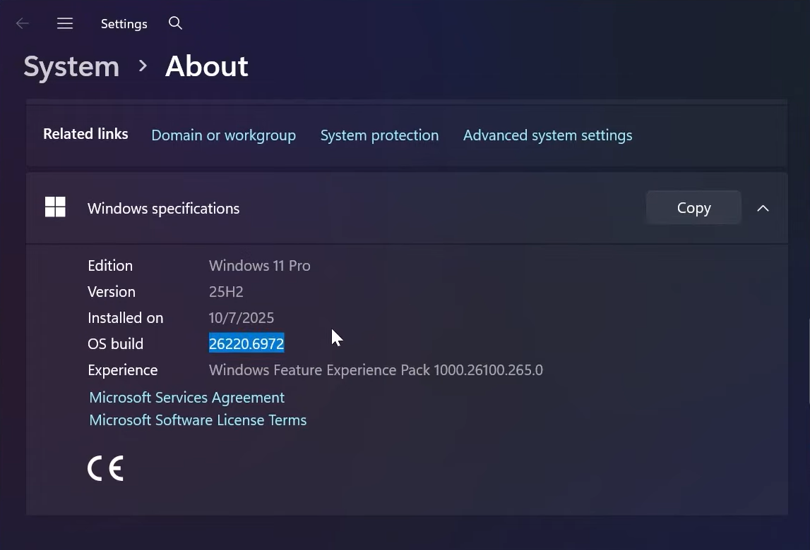 Enable new dark mode dialogs in Windows 11 (25H2 Insider)