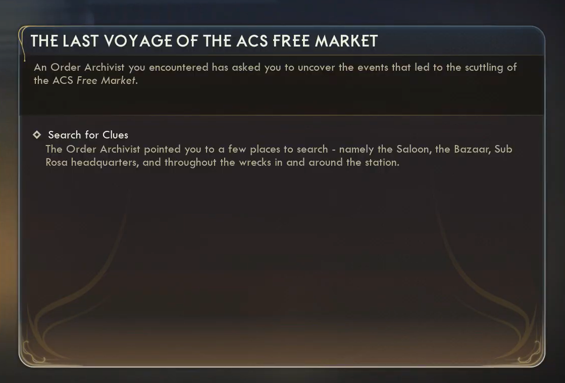 Outer Worlds 2 — Finish 'Last Voyage' and solve Otto’s puzzle