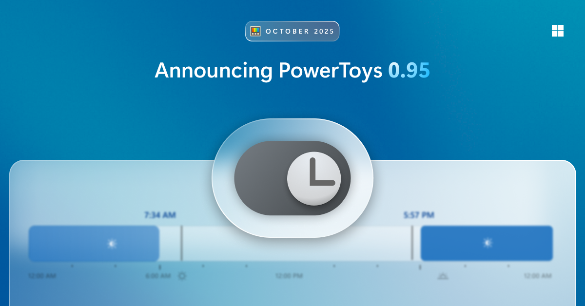 PowerToys Light Switch for Windows — Automatic theme scheduling