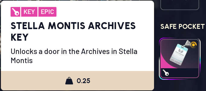 ARC Raiders Stella Montis Archives Key guide