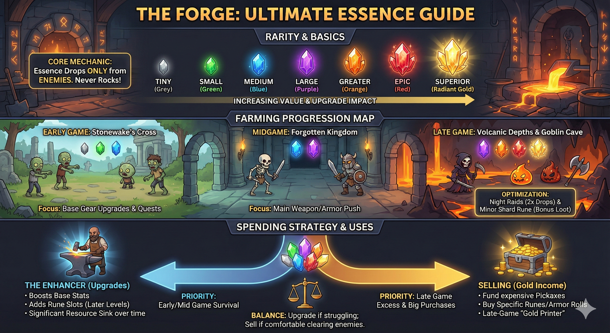 The Forge Essence guide: Every rarity, where to farm it, and what to spend it on