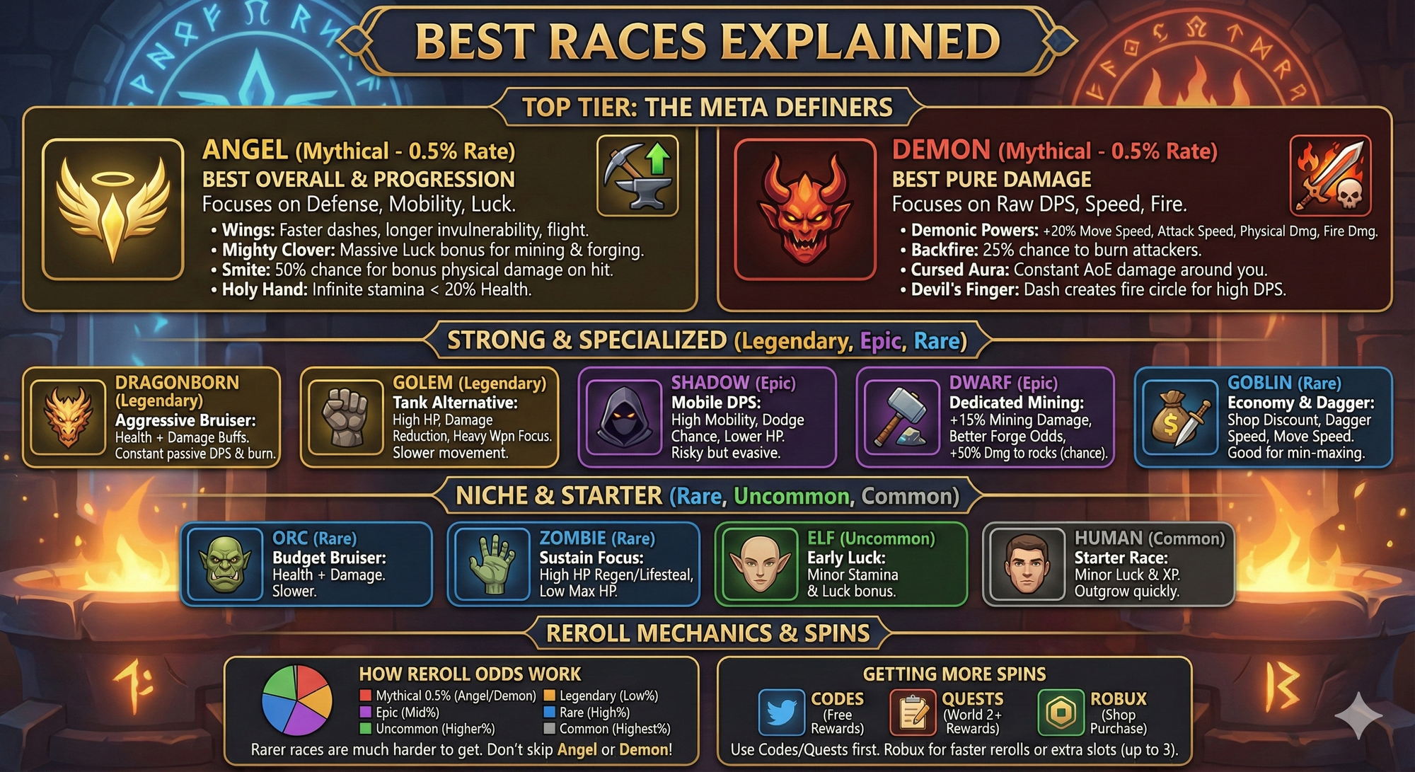 The best races in The Forge, explained