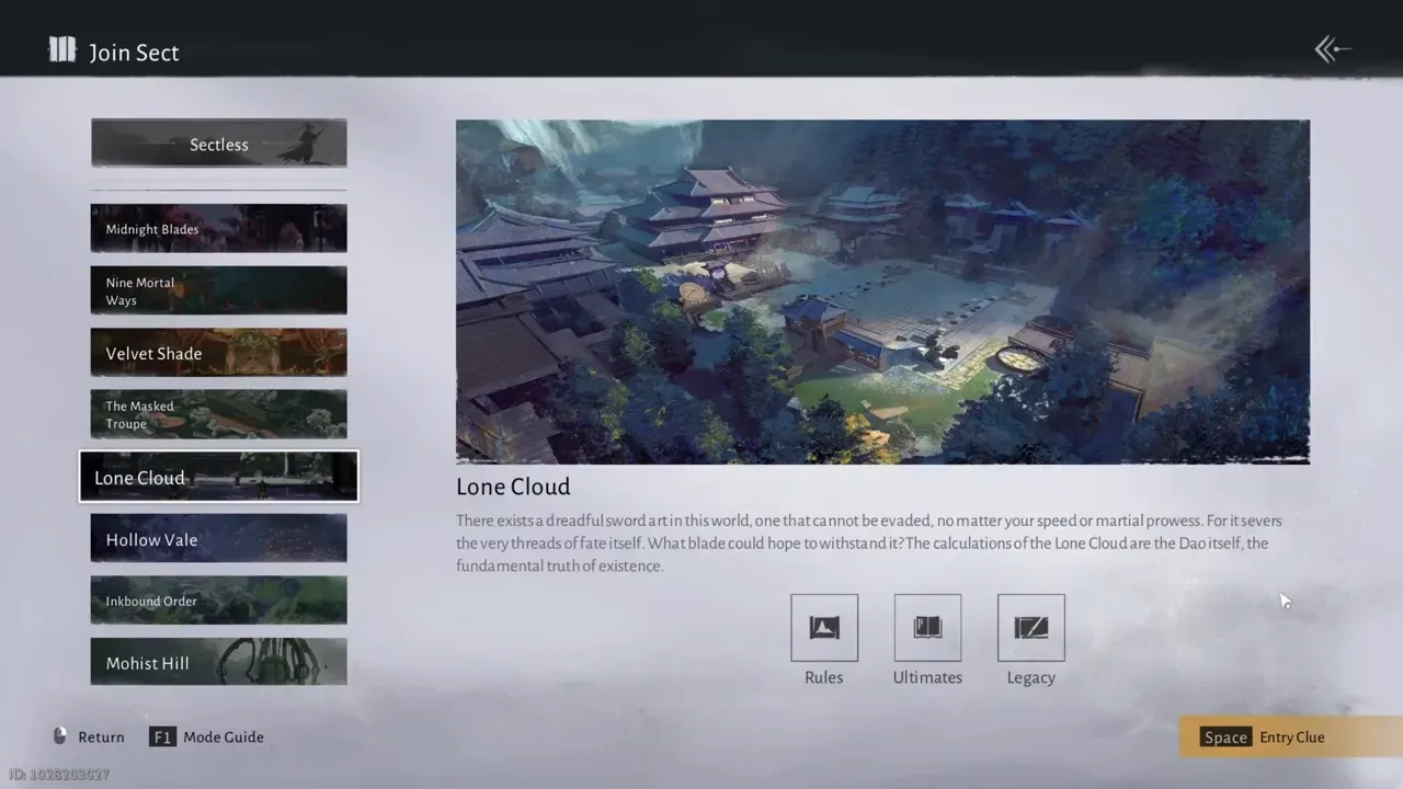 How to join the Lone Cloud sect in Where Winds Meet