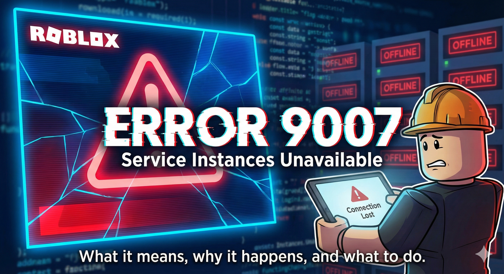 Roblox error code 9007 (“Service Instances Unavailable”) explained
