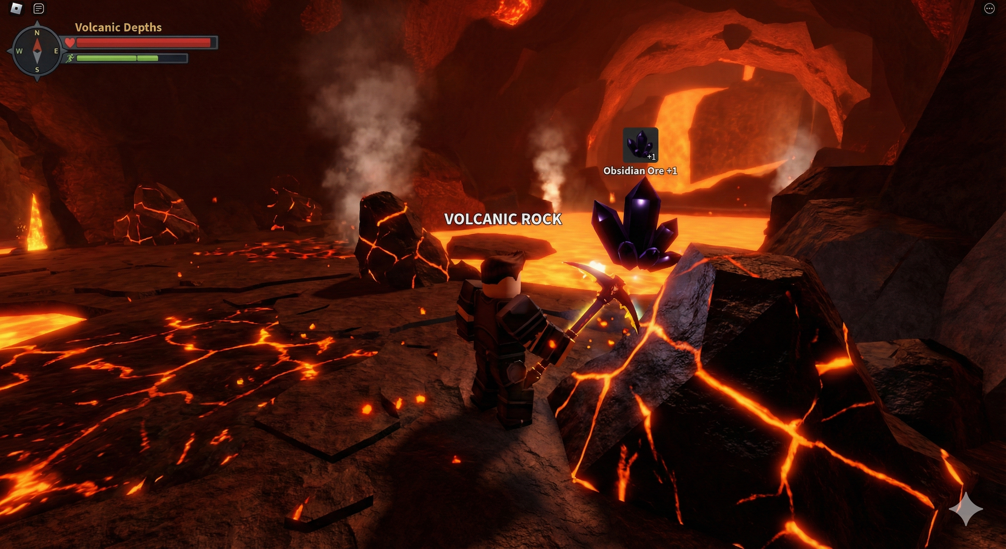 Where to Find Obsidian Ore in The Forge (Roblox)