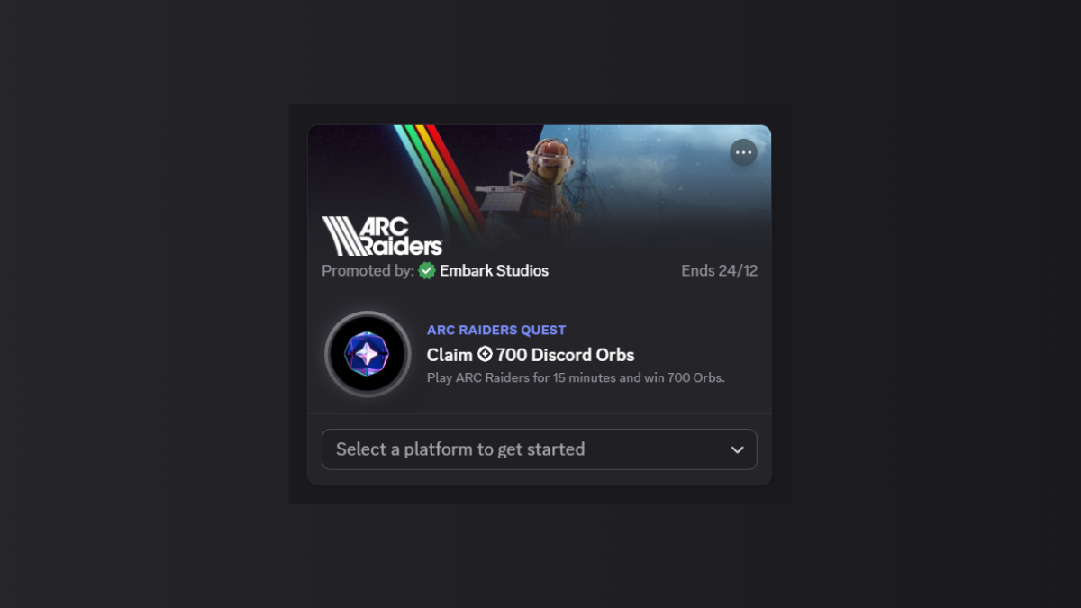 How to finish the ARC Raiders Discord quest and claim your rewards