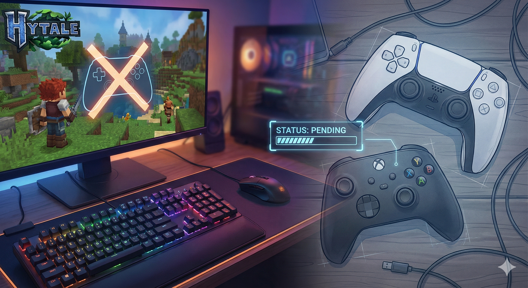 Hytale Controller Support Status on PC (PlayStation and Xbox Pads)