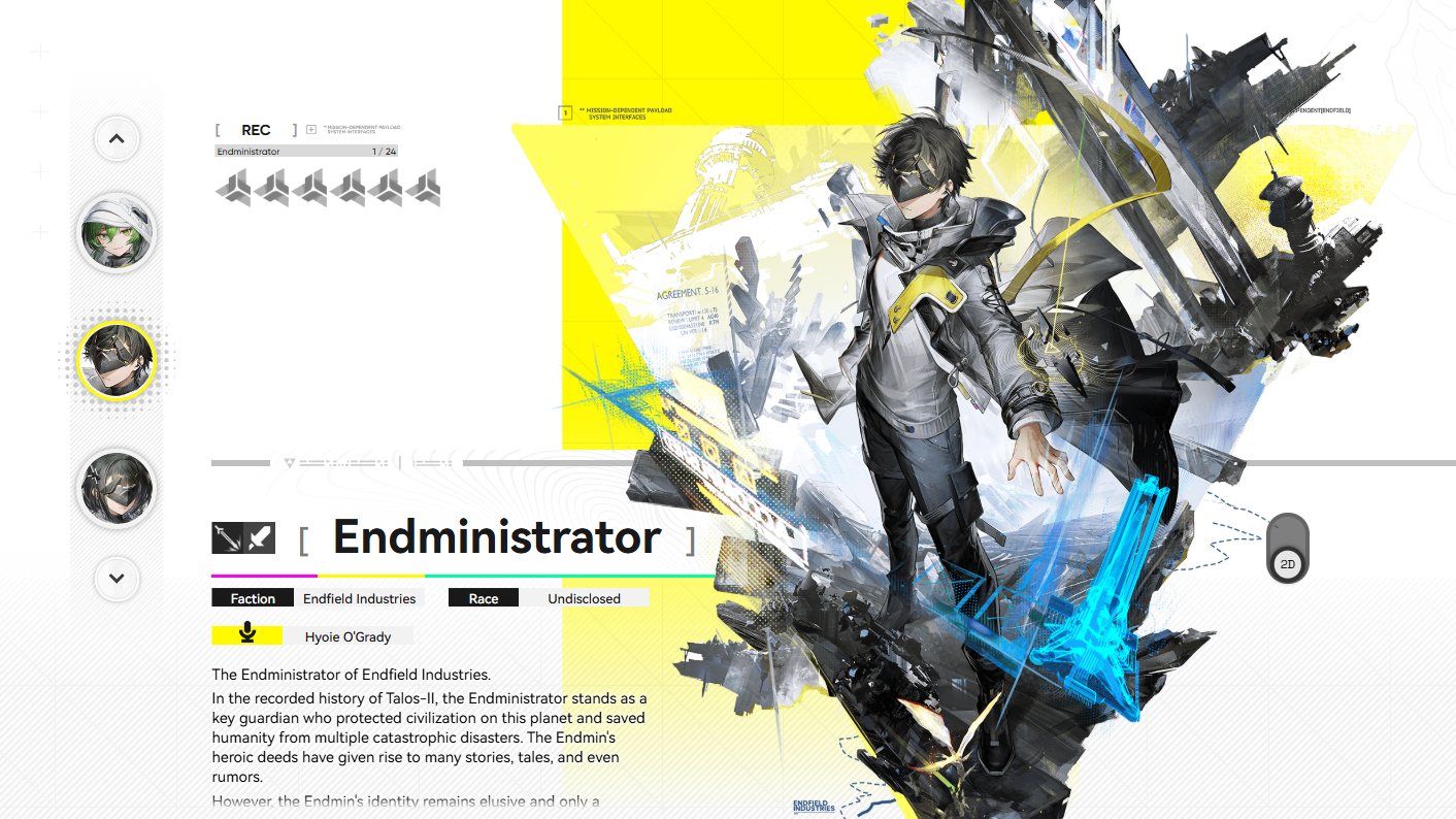 Endministrator build in Arknights: Endfield — weapons, gear, and teams