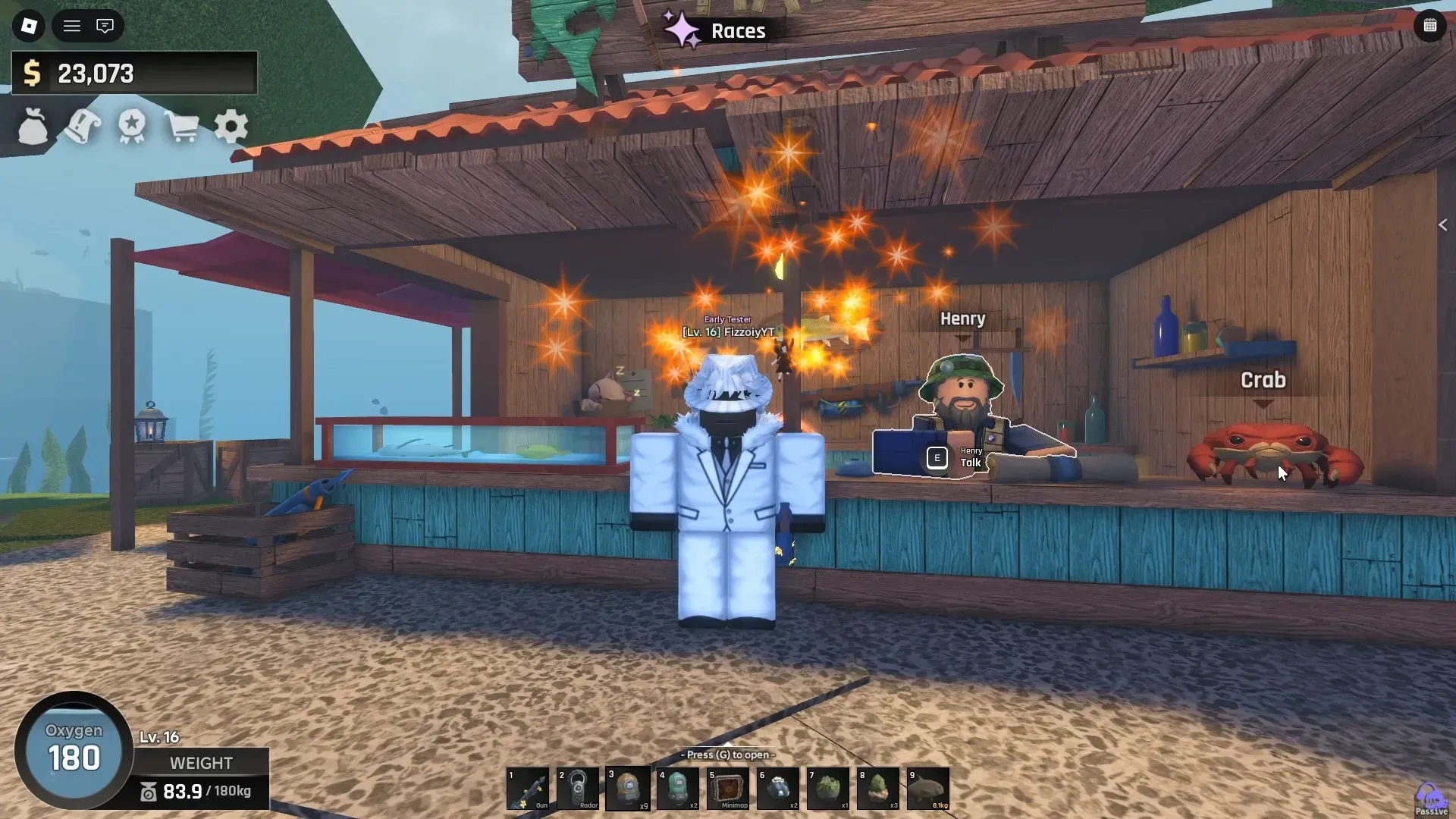 How to Find the Crab Scroll and Talk to the Crab in Roblox Abyss