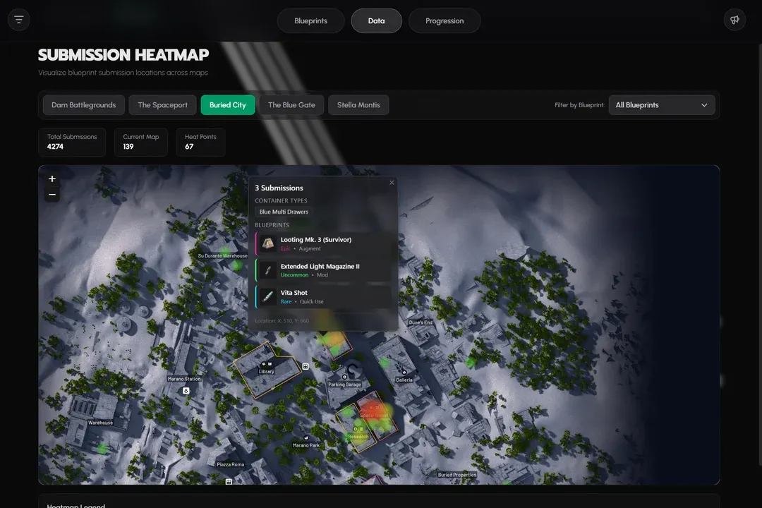 Arc Raiders Blueprint Heat Maps, Explained — How Community Tracking Tools Work