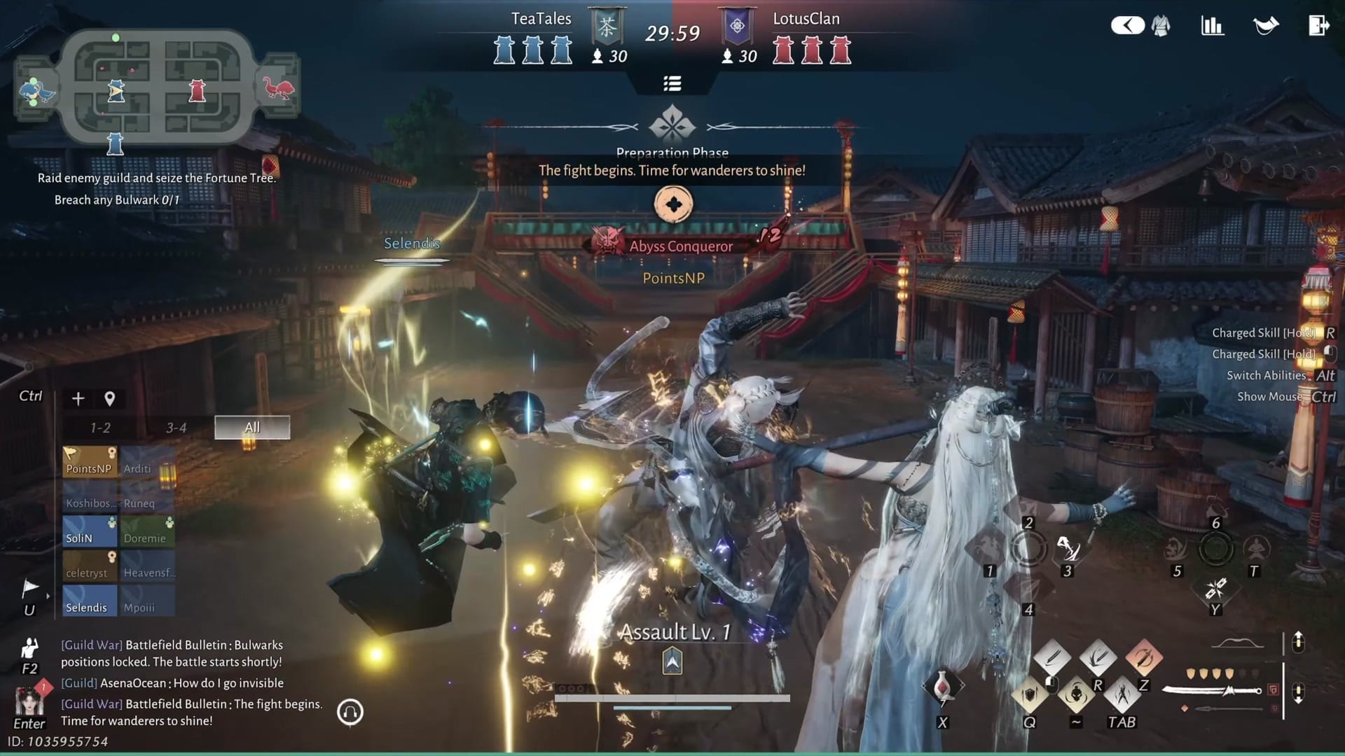 Visual: Players are gathered in the "Preparation Phase." Narrator: Make sure to merge your teams, and I recommend…