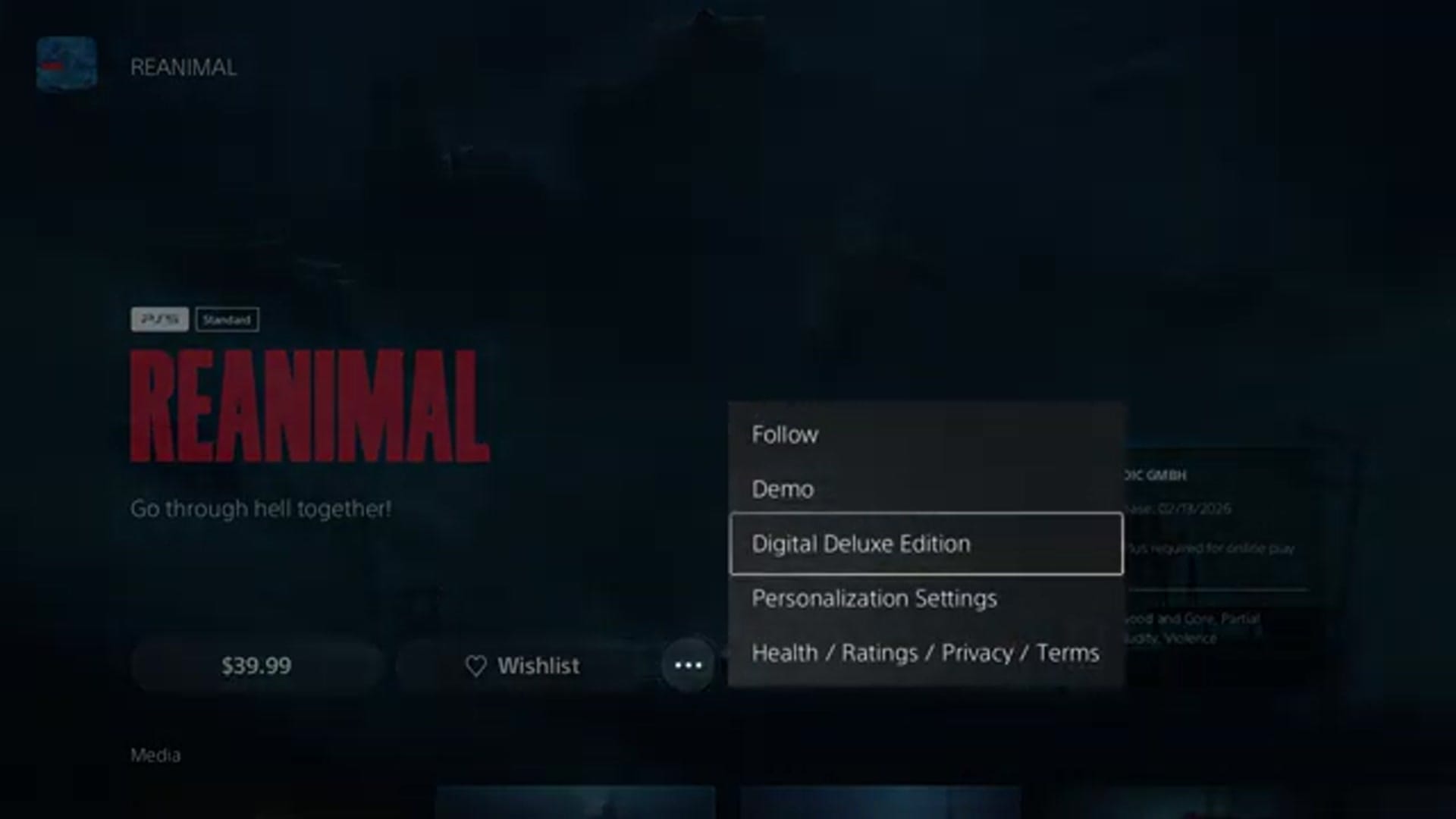 The user highlights the "Digital Deluxe Edition". The screen displays a special offer: "Pre-Order | Save 10% with PlayStation Plus".