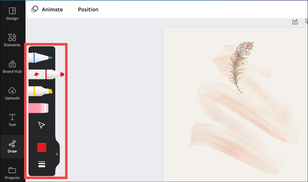 How to use canva draw