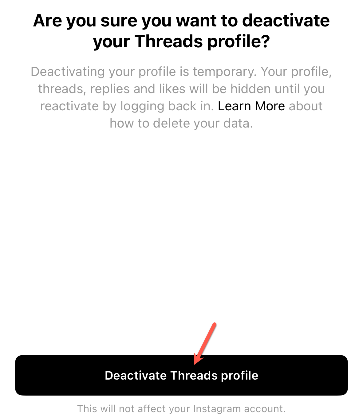 How To Delete Threads Without Deleting Instagram Account 5986