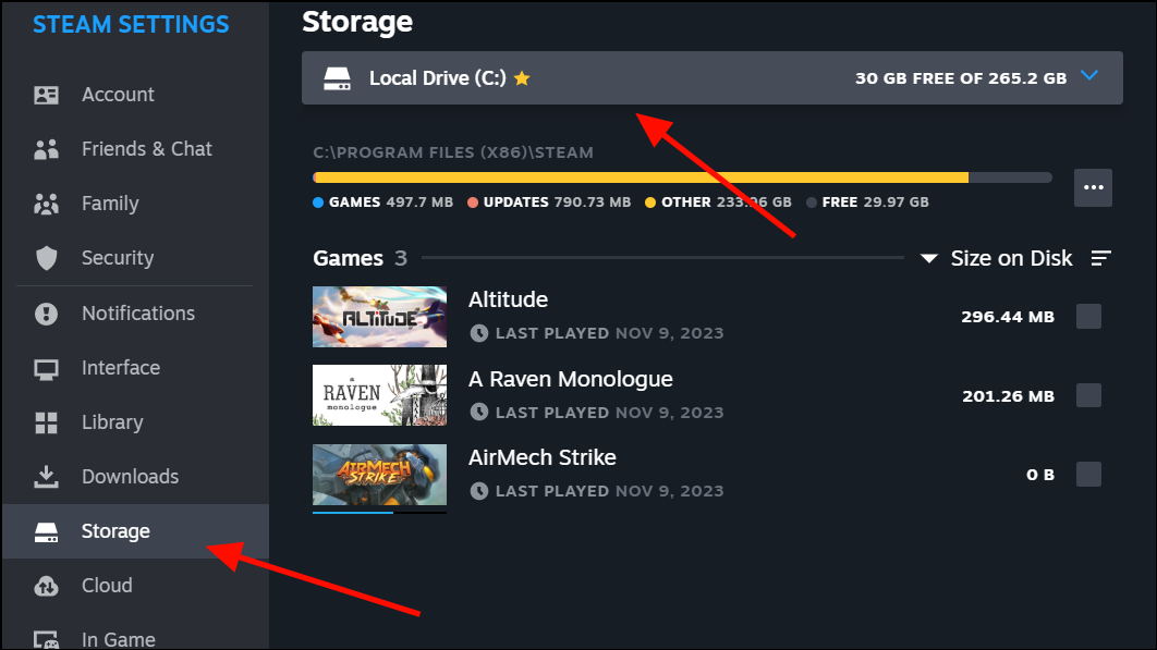 How to move a steam game to another drive
