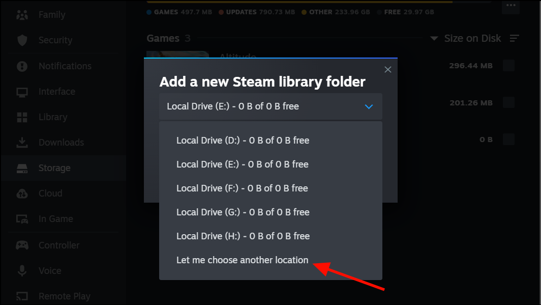 How to move a steam game to another drive