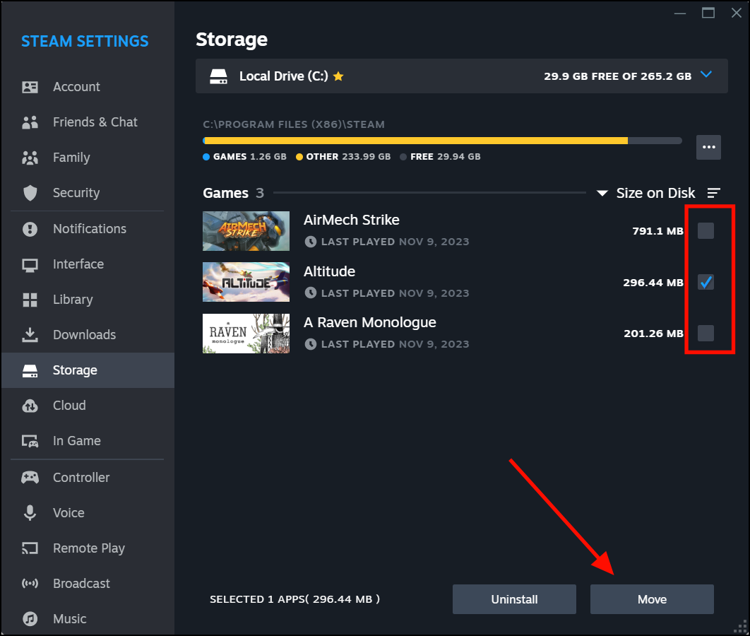 How to Move Games to Another Drive in Windows 11
