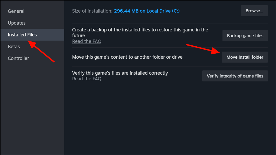 How to move a steam game to another drive