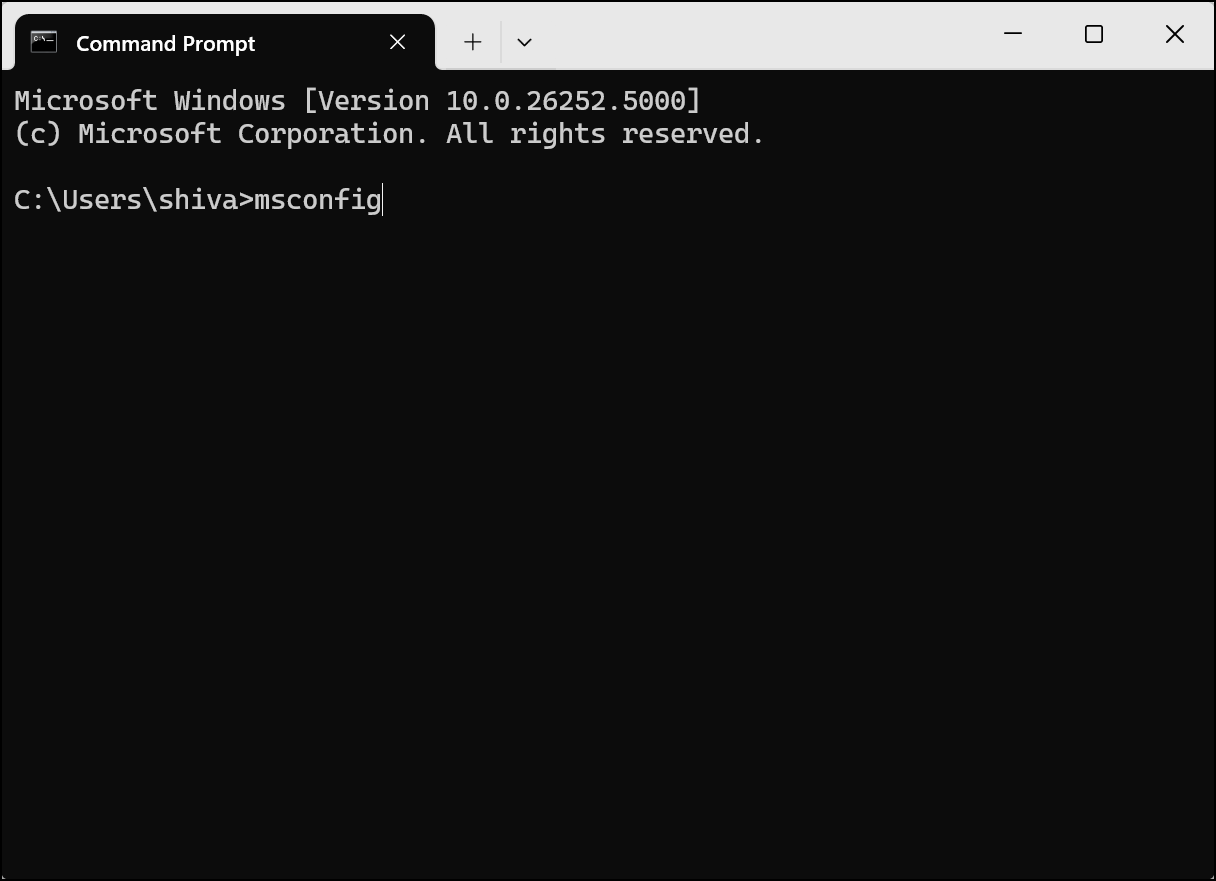 How to open 'MSConfig' in Windows 11