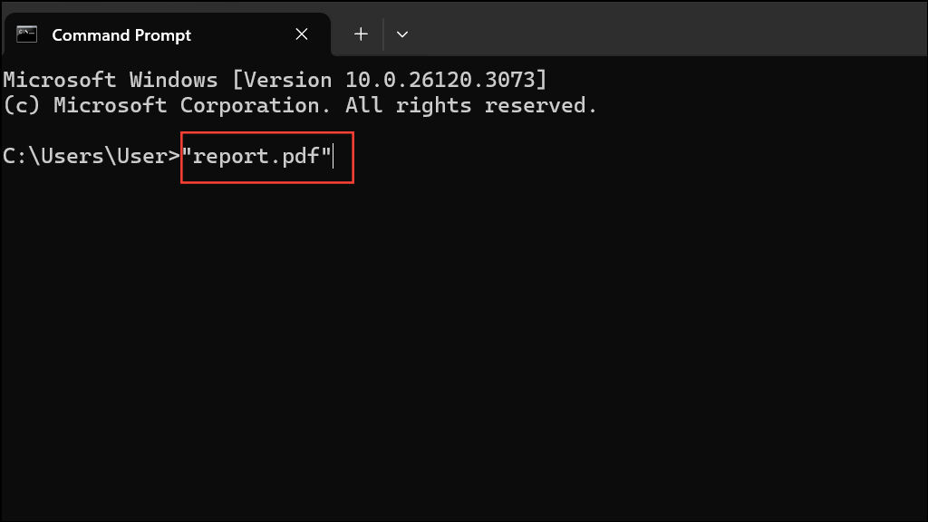 Open Folder or File Using Command Prompt in Windows 11