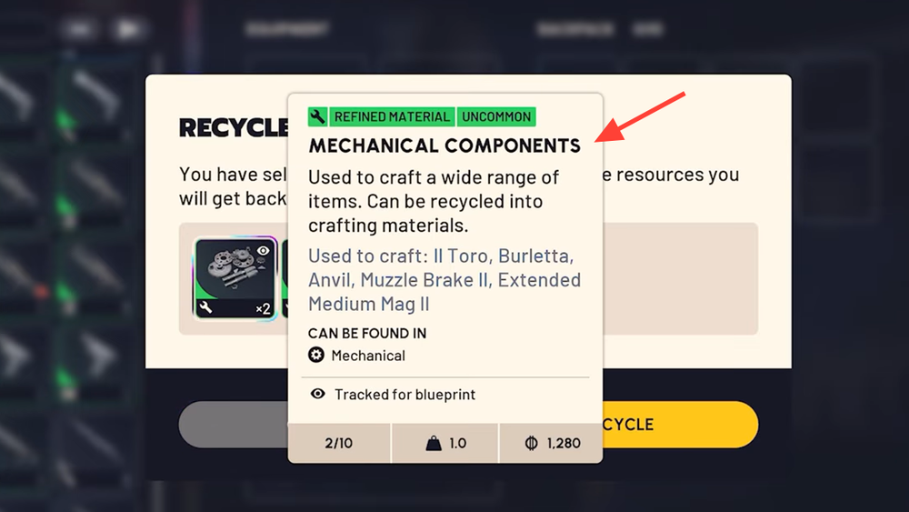 ARC Raiders loot: Rusted Gear, Toasters, Mechanical Components