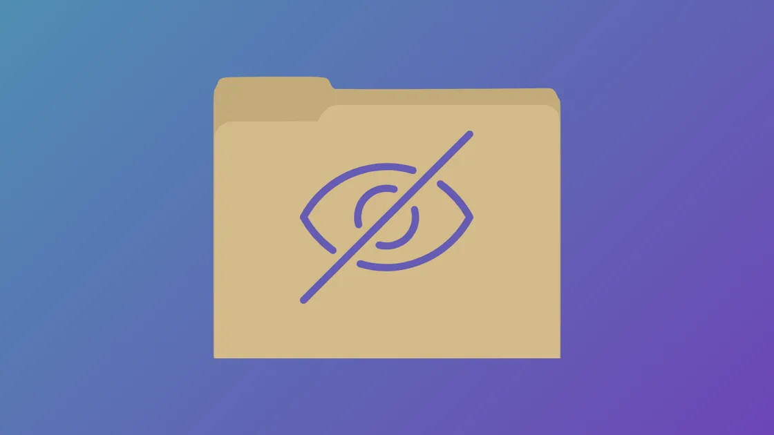 Hide Files and Folders Using a Shortcut on Windows 11