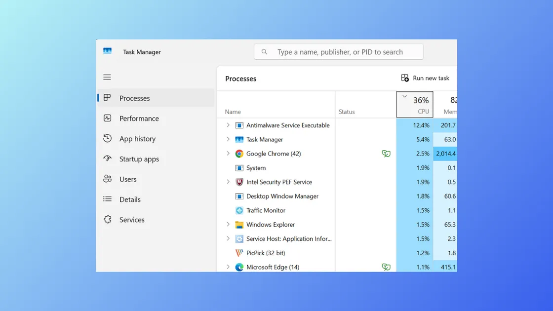 Reset Task Manager to Default Settings in Windows 11