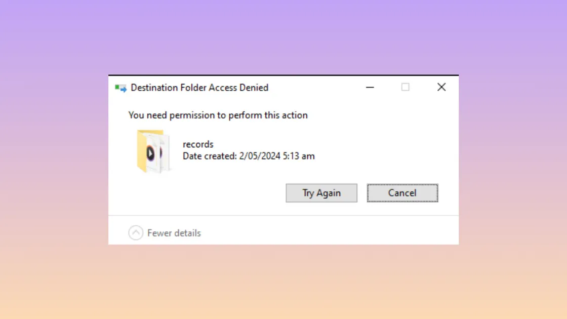 How to Remove "You Need Permission to Perform This Action" Message in Windows 11