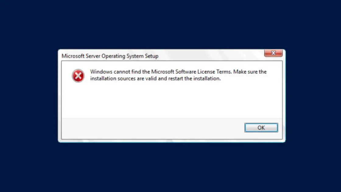 How to Fix Windows Cannot Find the Software License Terms Error on Windows 11