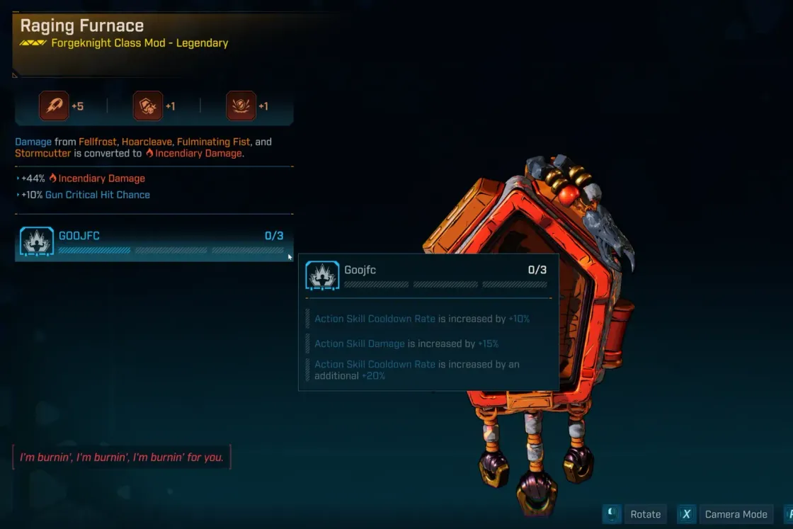 Borderlands 4 firmware: every set bonus and transfer rules