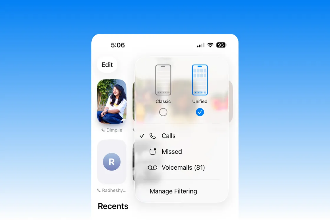 iOS 26: Move the search bar to the top (Phone app and Safari)