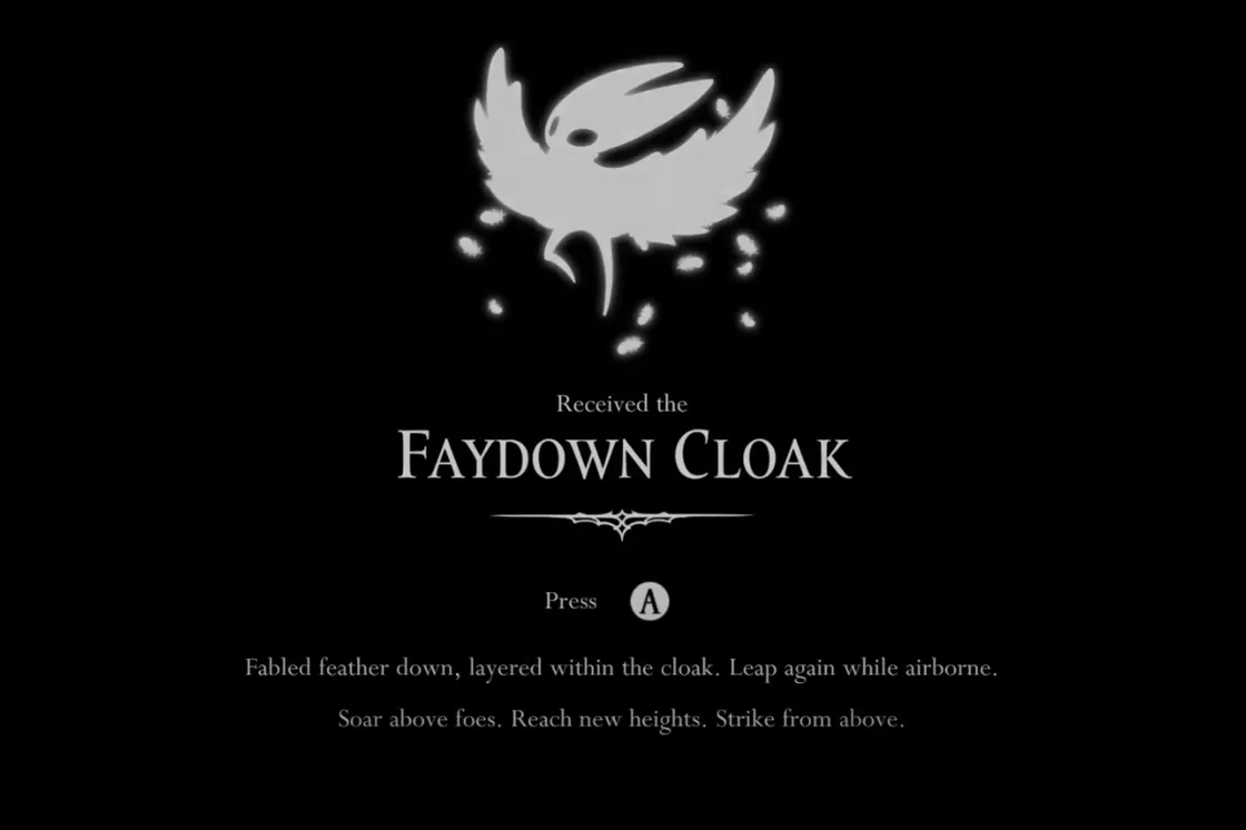 Hollow Knight: Silksong — Double Jump (Faydown Cloak) location and requirements