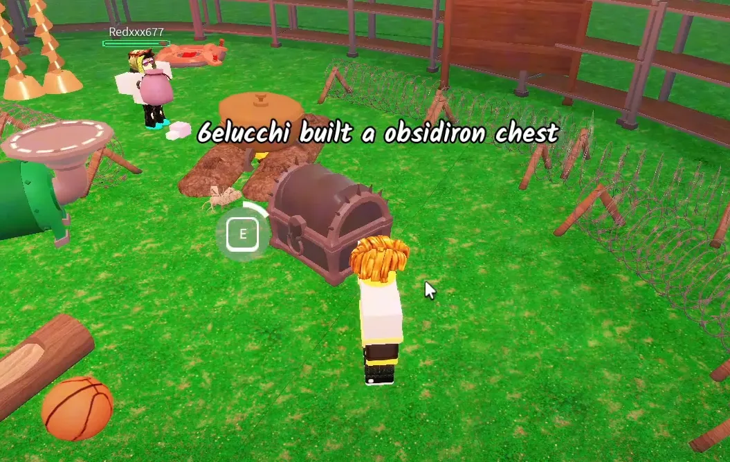 Craft the Obsidiron Chest in 99 Nights in the Forest (Meteor Update)