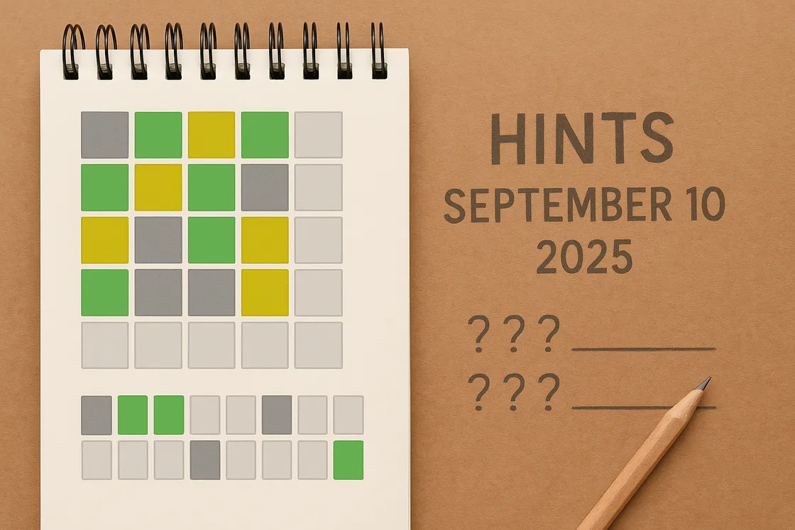 Wordle #1544 hints and answer (September 10, 2025)