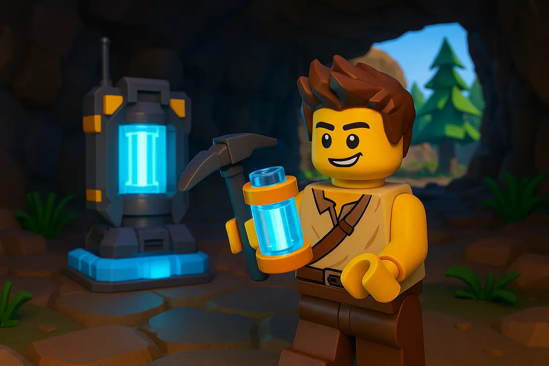 LEGO Fortnite Odyssey: Crafting and using Power Cells for vehicles