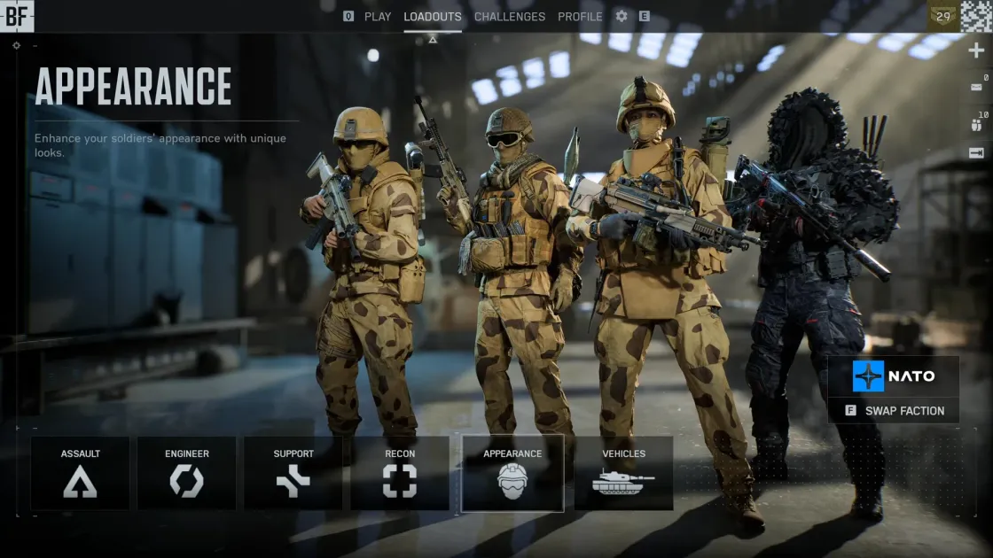 Battlefield 6 character skins — factions, mastery, and free rewards